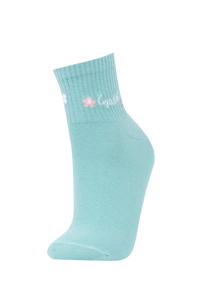 DeFacto Multicolour Woman Women 5 Pack Cotton Short Socks Casual - Image 3